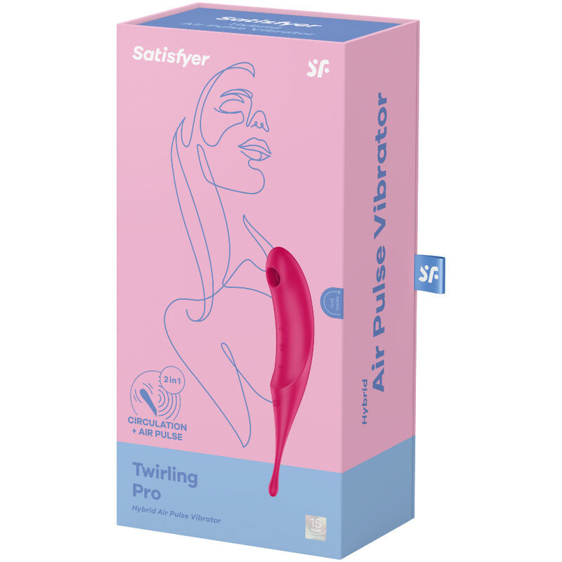 SATISFYER - TWIRRLING PRO LUCHTPULSSTIMULATOR & VIBRATOR ROOD