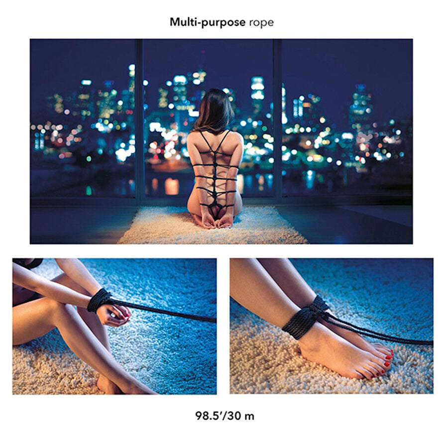 CALEXOTICS - SCANDAL ZWART BDSM TOUW 30 M