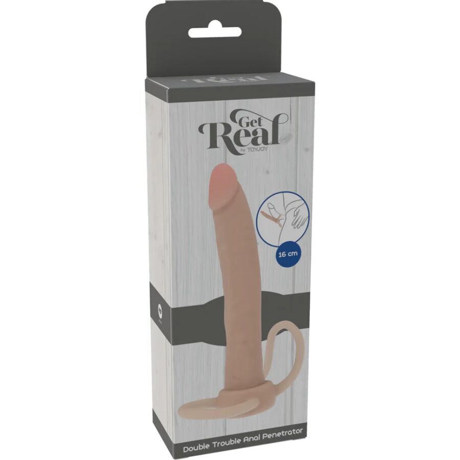 GET REAL - DOUBLE TROUBLE SILICONE ANALE PENETRATOR 16 CM
