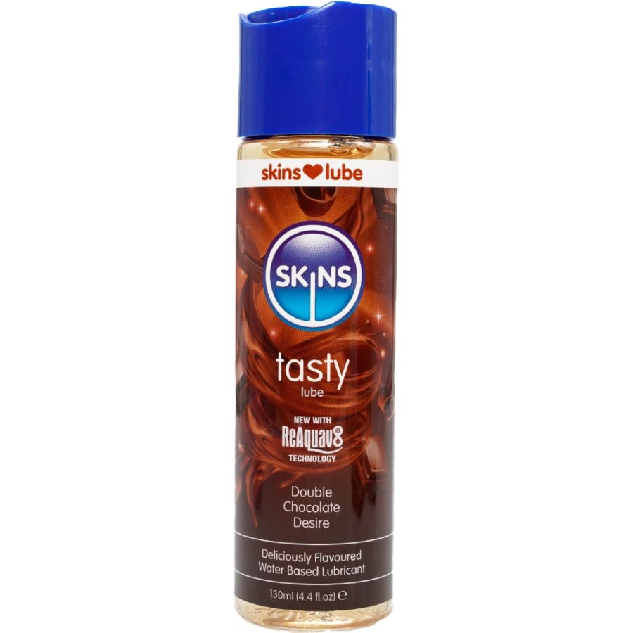 SKINS - SMAKELIJK GLIJMIDDEL OP WATERBASIS DUBBELE CHOCOLADE 130 ML