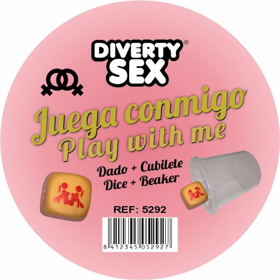 DIABLO PICANTE - GOLDEN HARD DOBBELSTENEN MET VROUWENPOSITIES EN KUBUS