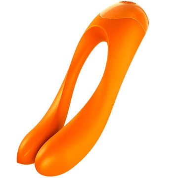 SATISFYER - VIBRO-DOIGT CANNE À SUCRE ORANGE
