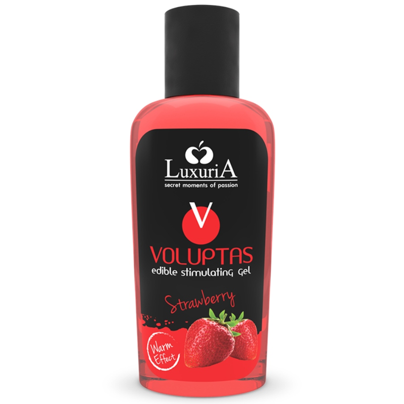 INTIMATELINE LUXURIA - VOLUPTAS EETBARE MASSAGEGEL VERWARMINGSEFFECT - AARDBEI 100 ML