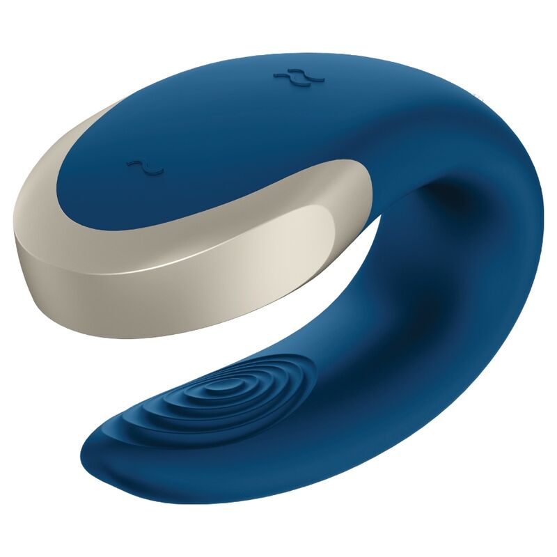 SATISFYER - DOUBLE LOVE VIBRO-DUO DE LUXE BLEU