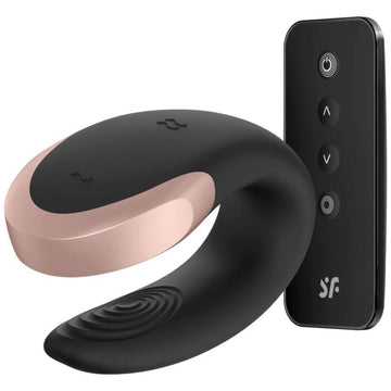 SATISFYER - DOUBLE LOVE LUXURY PARTNERVIBRATOR ZWART