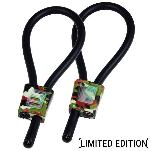 ELECTRASTIM - ANNEAUX DE PÉNIS RÉGLABLES ELECTRALOOPS PRESTIGE CAMOUFLAGE