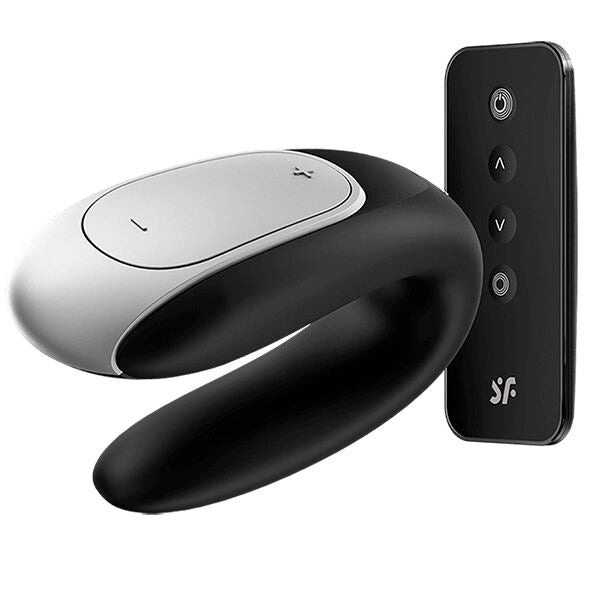 SATISFYER - DOUBLE FUN PARTNER VIBRATOR NOIR
