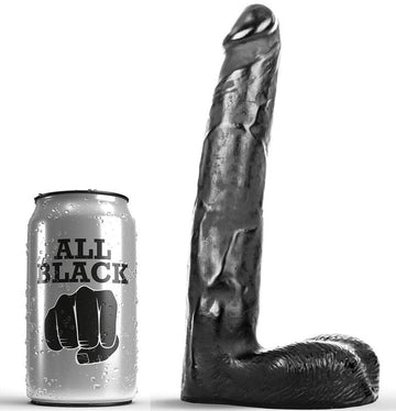 VOLLEDIG ZWART - REALISTISCHE DILDO 21 CM