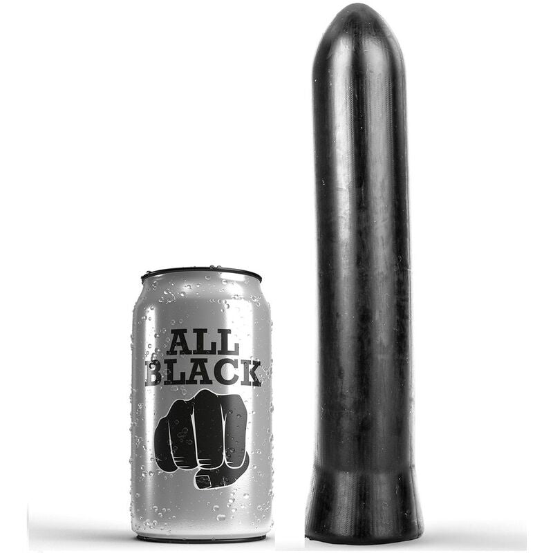 VOLLEDIG ZWART - DILDO 22 CM