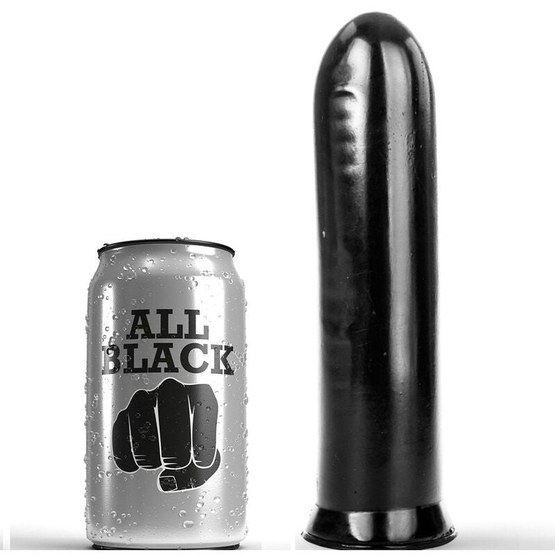VOLLEDIG ZWART - ZWARTE DILDO 19 CM