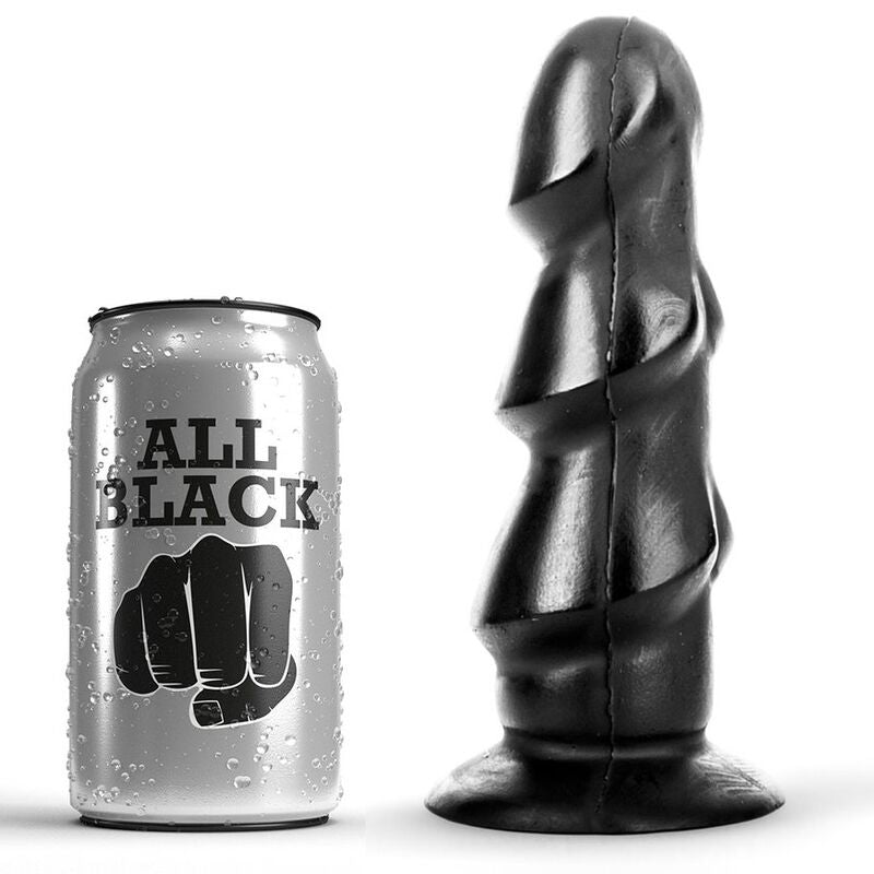 VOLLEDIG ZWART - DILDO 17 CM