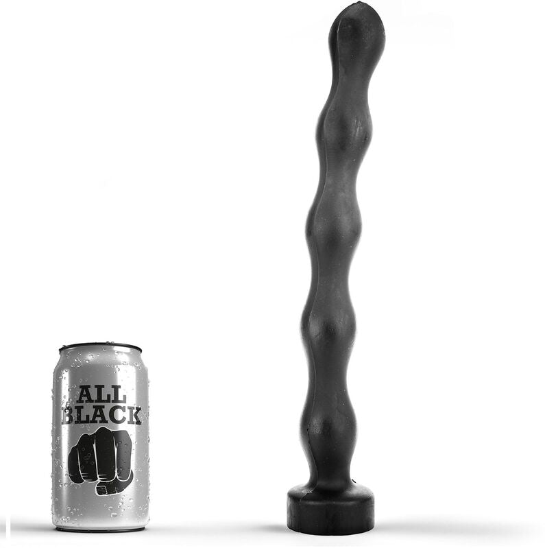 VOLLEDIG ZWART - ANALE PLUG BAL 32 CM