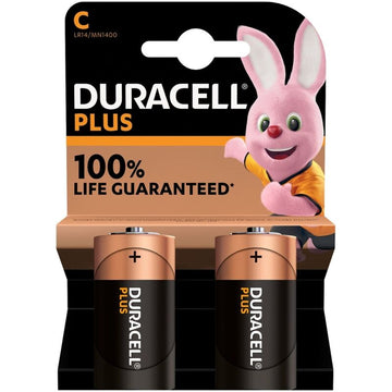 DURACELL - PILE PLUS POWER ALCALINE C LR14 2 UNITÉS