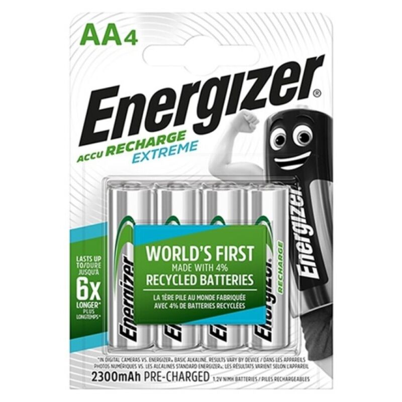ENERGIZER - EXTREME OPLAADBARE BATTERIJ HR6 AA 2300mAh 4 STUKS