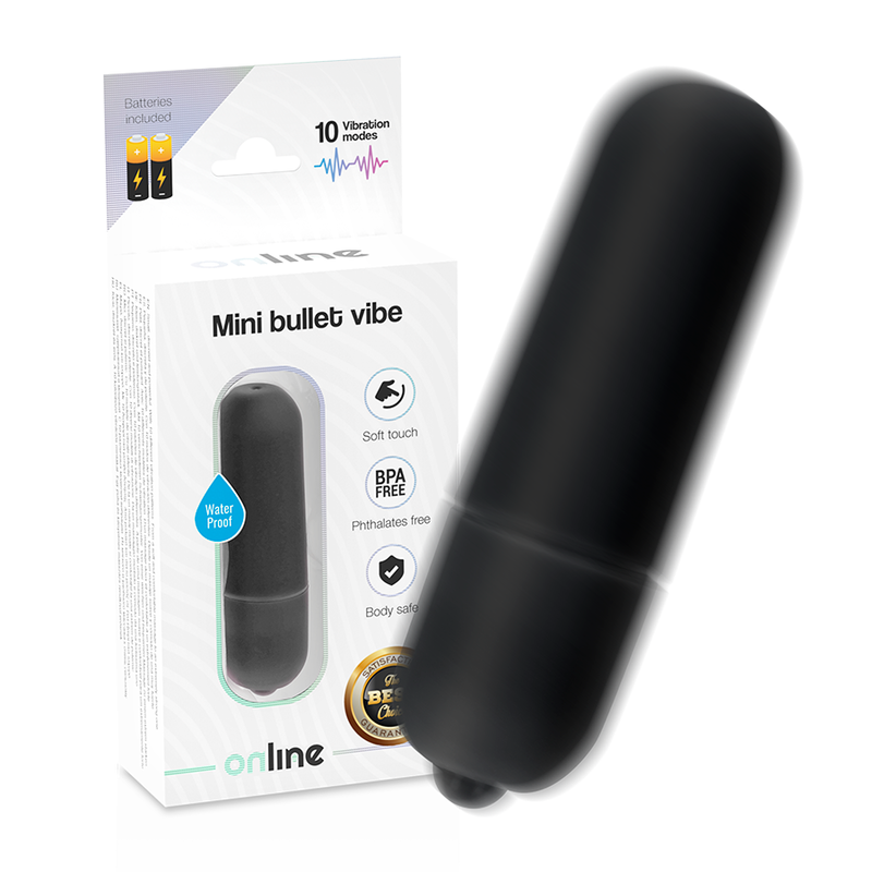 ONLINE - MINI BULLET VIBE ZWART