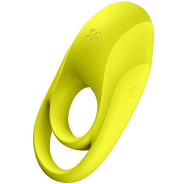 SATISFYER - ANNEAU VIBRANT DOUBLE SPECTACULAIRE JAUNE