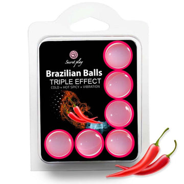 SECRETPLAY - COFFRET 6 BOULES BRÉSILIENNES TRIPLE EFFET