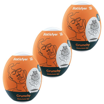 SATISFYER - 3 KROKANTE MASTURBATOR-EIEREN