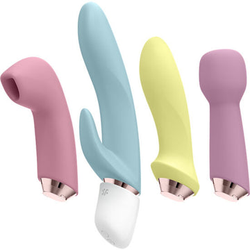 SATISFYER - PRACHTIGE VIER VIBRATOR- &amp; LUCHTPULSSET
