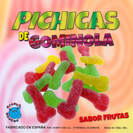 DIABLO GOLOSO - FRUITGUMMINOL PICHITAS MET SUIKER