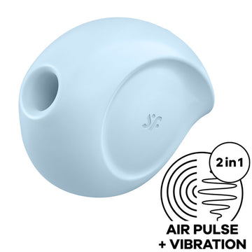SATISFYER - SUGAR RUSH LUCHTPULS STIMULATOR &amp; VIBRATOR BLAUW