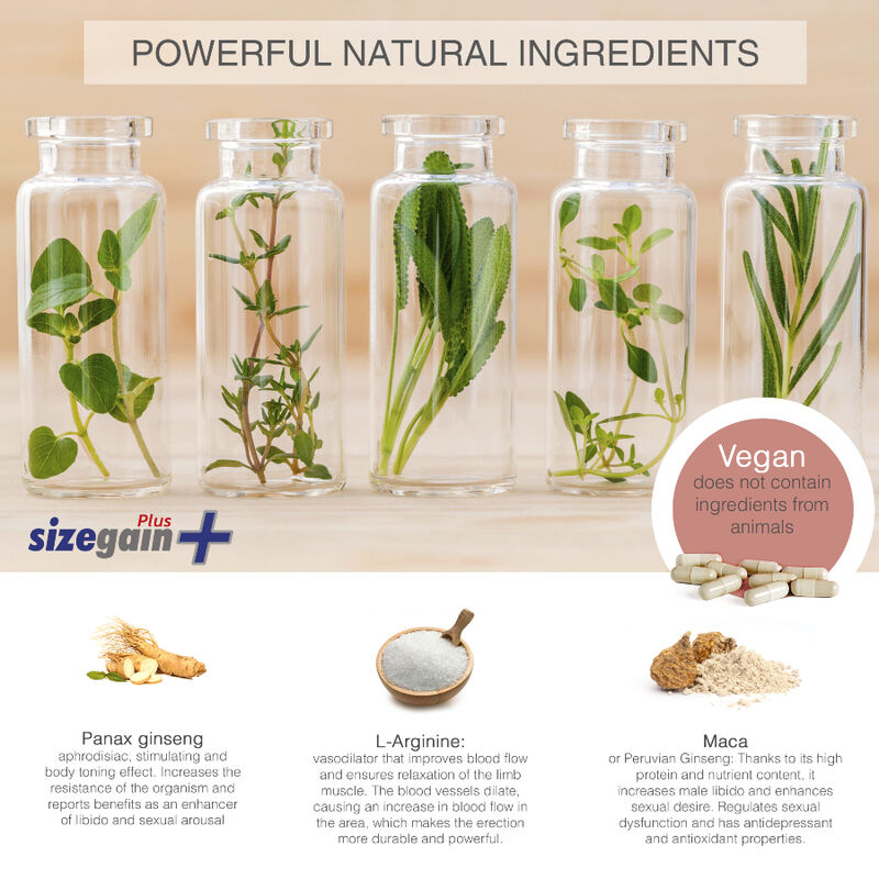 500 COSMETICA - SIZEGAIN PLUS PILLEN VOOR PENISVERGROTING