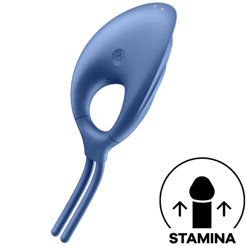 SATISFYER - SWORDSMAN RINGVIBRATOR BLAUW