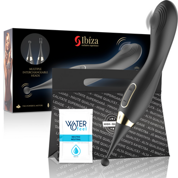 IBIZA - STIMULATEUR CLITORIDIEN INTERCHANGEABLE ET VIBRATEUR À PULSATION POUR LE POINT G