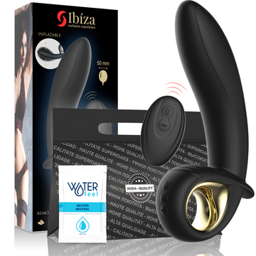 IBIZA - VIBREUR ANAL/VAGINAL GONFLABLE PUISSANT TÉLÉCOMMANDÉ