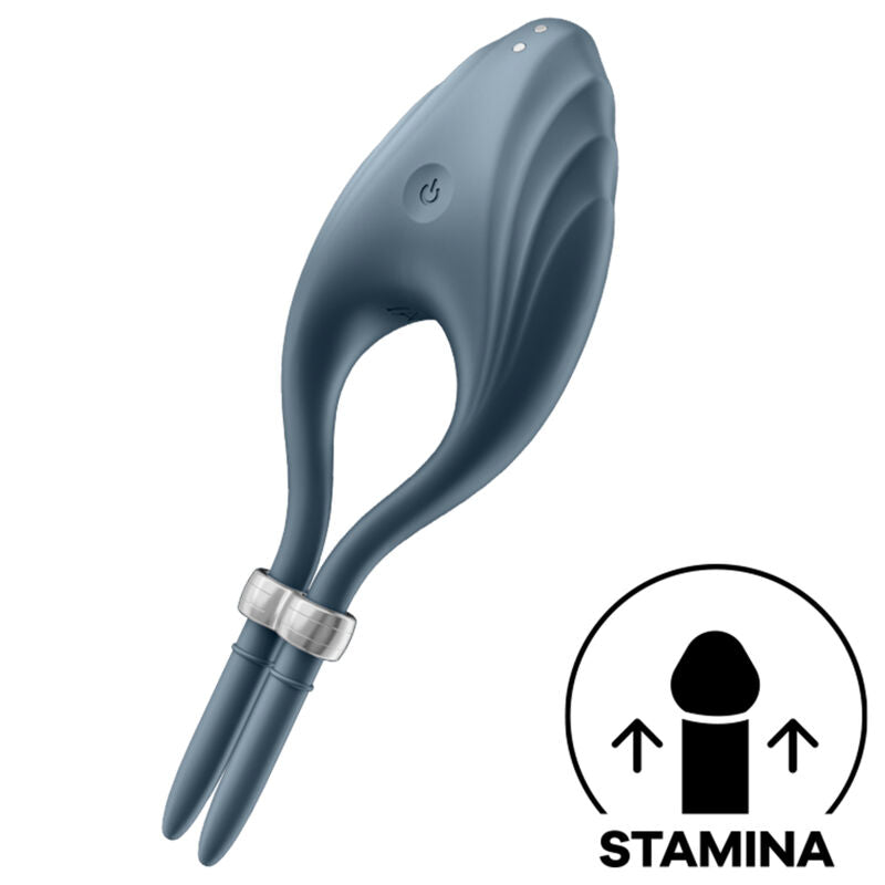 SATISFYER - ANNEAU VIBRANT DUELIST GRIS