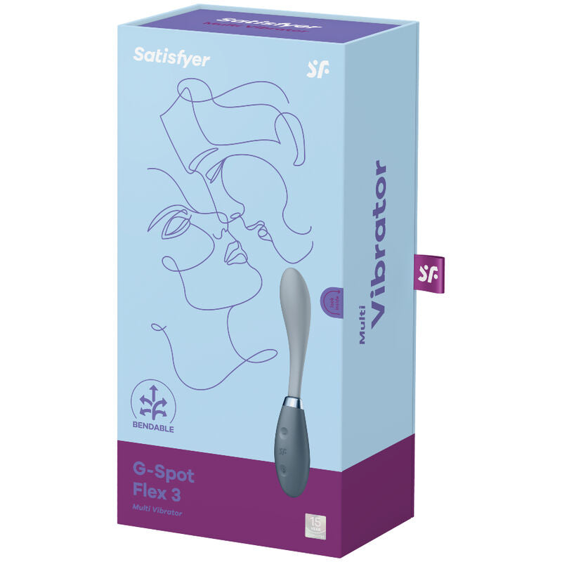 SATISFYER - G-SPOT FLEX 3 MULTI VIBRATOR GRIJS