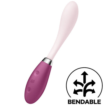 SATISFYER - VIBREUR MULTIPLE G-SPOT FLEX 3 ROUGE