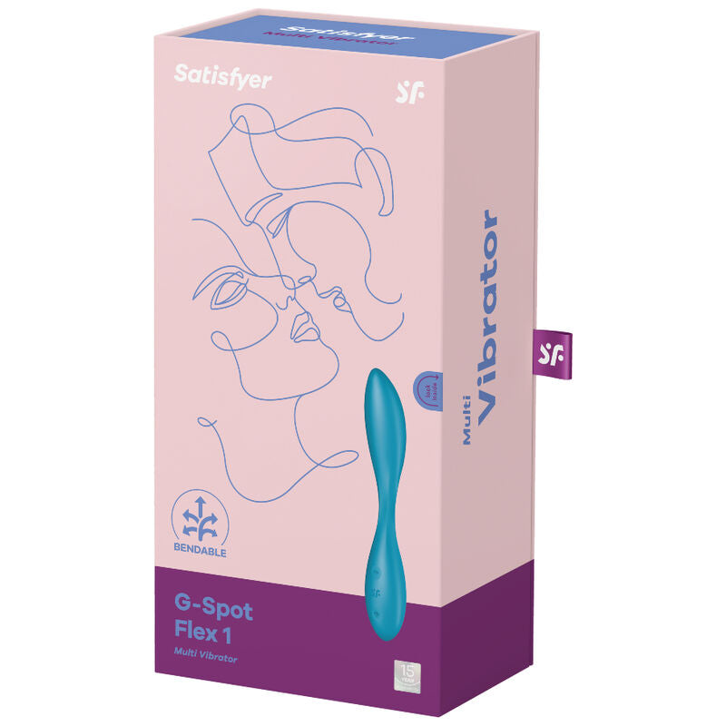 SATISFYER - G-SPOT FLEX 1 MULTI VIBRATOR BLAUW