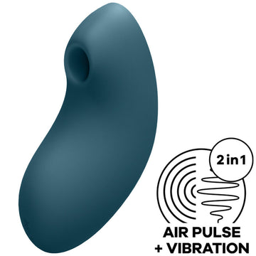 SATISFYER - VULVA LOVER 2 LUCHTPULSSTIMULATOR &amp; VIBRATOR BLAUW