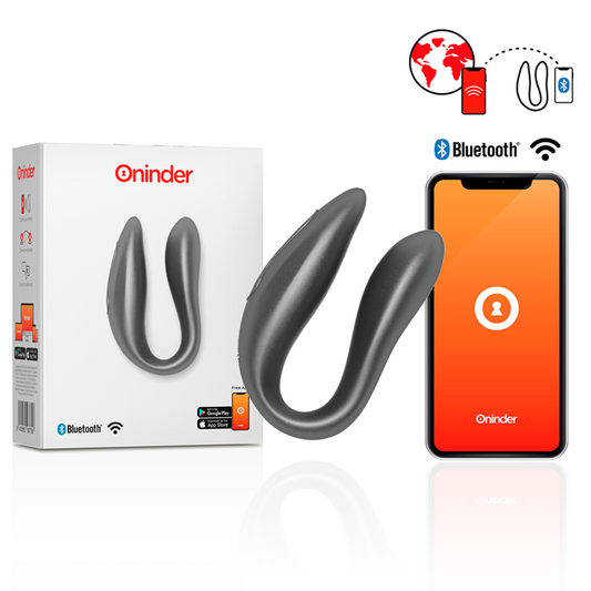 ONINDER - LISBOA BLACK G-POINT &amp; CLITORIS STIMULATOR - GRATIS APP
