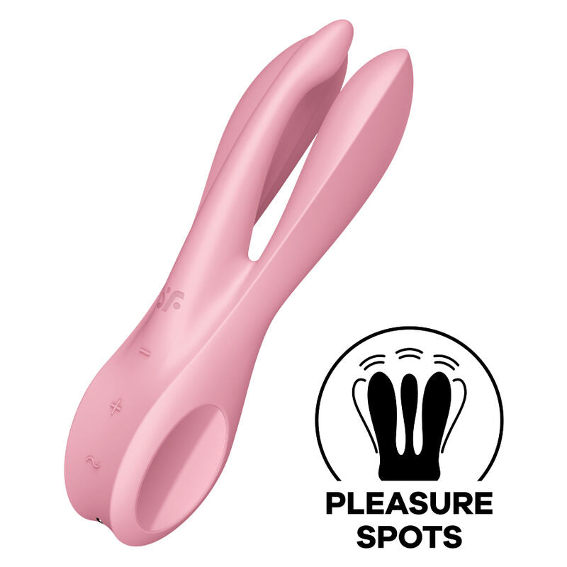 SATISFYER - TRIO 1 VIBRATOR ROZE
