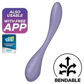 SATISFYER - VIBROMASSEUR MULTI-POINTS G-SPOT FLEX 5 LILAS