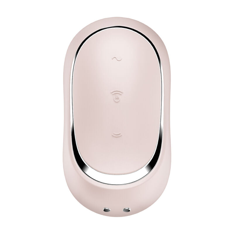 SATISFYER - PRO TO GO 2 DUBBELE LUCHTPULS STIMULATOR &amp; VIBRATOR BEIGE