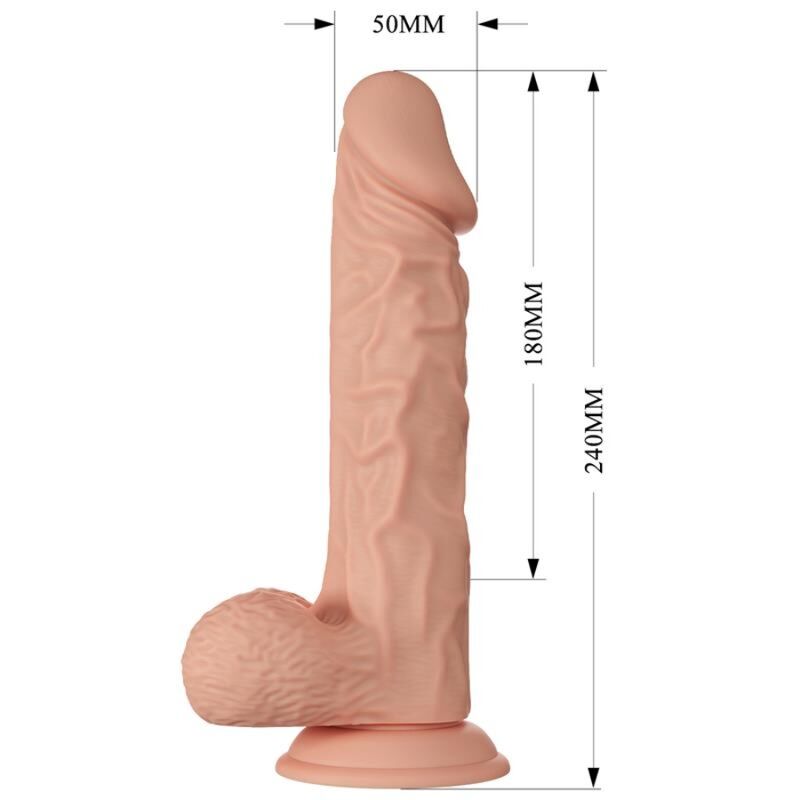 BAILE - BEAUTIFUL ENCOUNTER BURAQ FLEXIBELE REALISTISCHE DILDO 24 CM NATUURLIJK