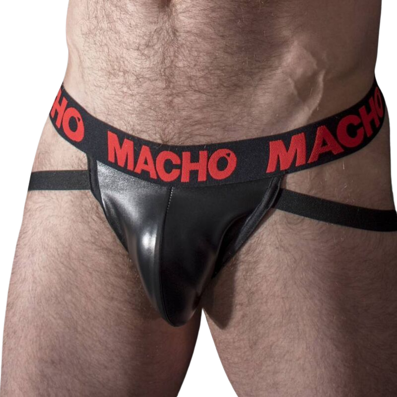 MACHO - SUSPENSOIR MX25RC CUIR ROUGE