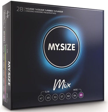 MY SIZE - MIX CONDOMES 69 MM 28 UNITÉS