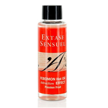 EXTASE SENSUAL - HUILE DE MASSAGE EFFET CHAUFFANT AUX PHÉROMONES FRUIT DE LA PASSION 100 ML