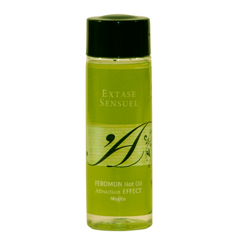 EXTASE SENSUELLE - HUILE DE MASSAGE EFFET CHAUFFANT AUX PHÉROMONES MOJITO 100 ML