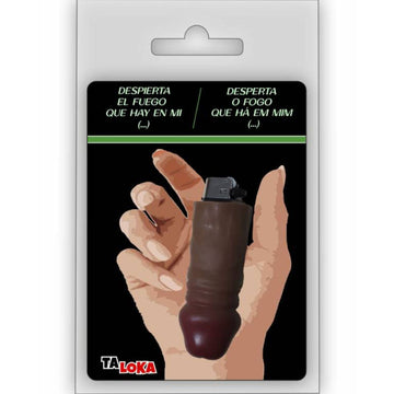 TALOKA - FANTASTIQUE BRIQUET EN FORME DE PÉNIS COULEUR MULÂTRE 100% RECHARGEABLE