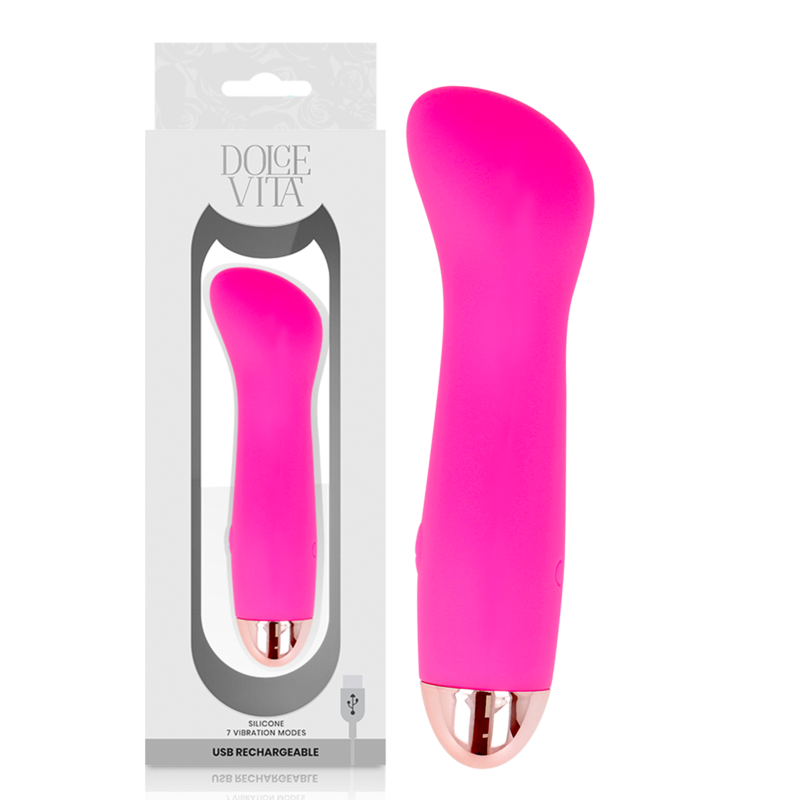 DOLCE VITA - VIBREUR RECHARGEABLE ONE ROSE 7 VITESSES