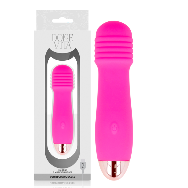 DOLCE VITA - VIBREUR RECHARGEABLE TROIS ROSES 7 VITESSES