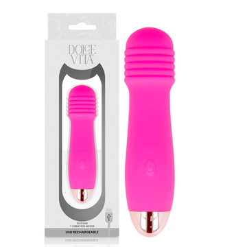DOLCE VITA - VIBREUR RECHARGEABLE TROIS ROSES 7 VITESSES