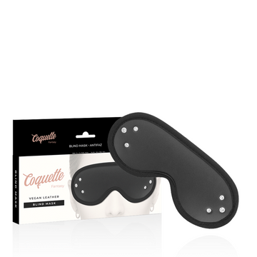 COQUETTE CHIC DESIRE - MASQUE BANDEAU EN CUIR VEGAN AVEC DOUBLURE EN NÉOPRÈNE
