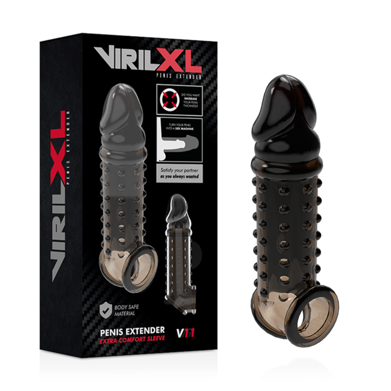VIRILXL - ALLONGEUR DE PÉNIS ET GAINE V11 NOIR