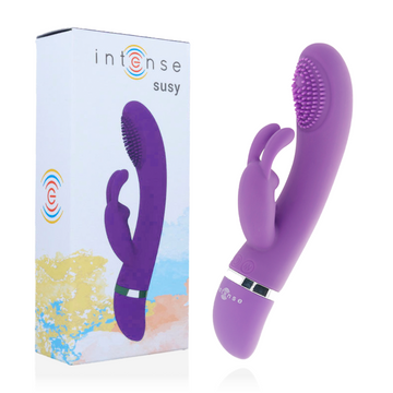 INTENSE - SUSY SILICONE RABBIT LILAC OSCILLERENDE VIBRATOR